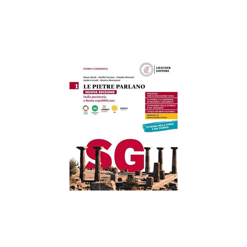 LE PIETRE PARLANO N.E. 1 + ATLANTE + ED CIVICA - ISBN: 9788858343104