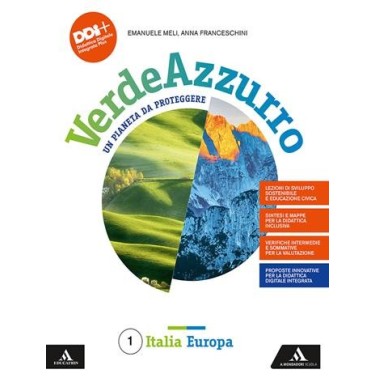 VERDEAZZURRO 1 + ATLANTE + LE REGIONI D'ITALIA - ISBN: 9788824794305