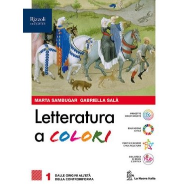 LETTERATURA A COLORI VOL. 1 + LABOATORIO + CONTENUTI DI BASE + DIVINA - ISBN: 9788830223882