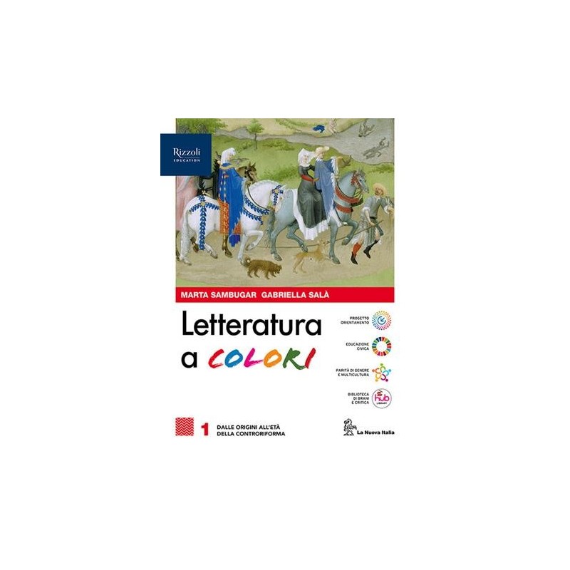 LETTERATURA A COLORI VOL. 1 + LABOATORIO + CONTENUTI DI BASE + DIVINA - ISBN: 9788830223882