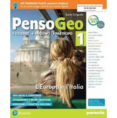 PENSOGEO 1 VOL + ATL. + LIMPARAFACILE + REGIONI + LIBROLIQUIDO + D - ISBN: 9788839529442