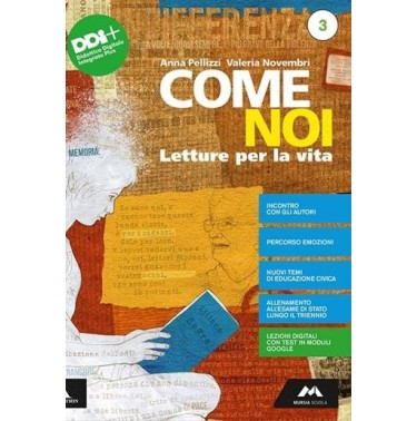 COME NOI VOL. 3 + STRUMENTI PER L'ESAME DI STATO - ISBN: 9788893246057