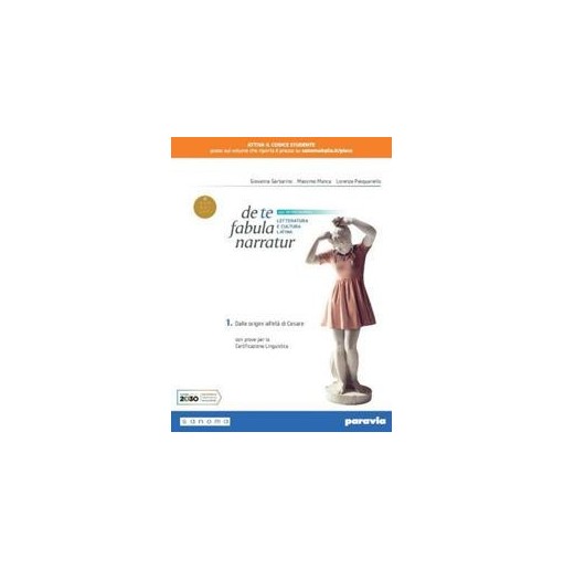 DE TE FABULA NARRATUR 1 CON VERSIONI LATINE - ISBN: 9788839537195