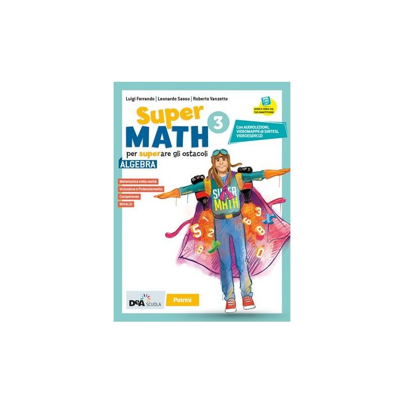 SUPERMATH ALGEBRA + GEOMETRIA 3 + EASY EBOOK (SU DVD) + EBOOK - ISBN: 9788849423532