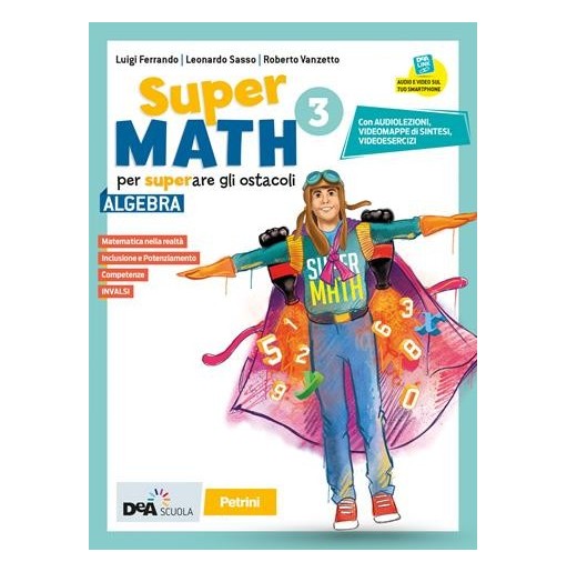 SUPERMATH ALGEBRA + GEOMETRIA 3 + EASY EBOOK (SU DVD) + EBOOK - ISBN: 9788849423532