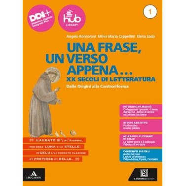 UNA FRASE, UN VERSO 1 + ESAME + DIVINA COMMEDIA - ISBN: 9788843422159