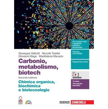 CHIMICA METABOLISMO BIOTECH CHIMICA ORGANICA BIOCHIMICA E BIOTECNOLO