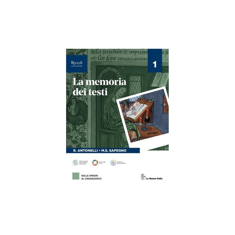 LA MEMORIA DEI TESTI 1+COMUNICARE OGGI+DIVINA COMMEDIA - ISBN: 9788830224698