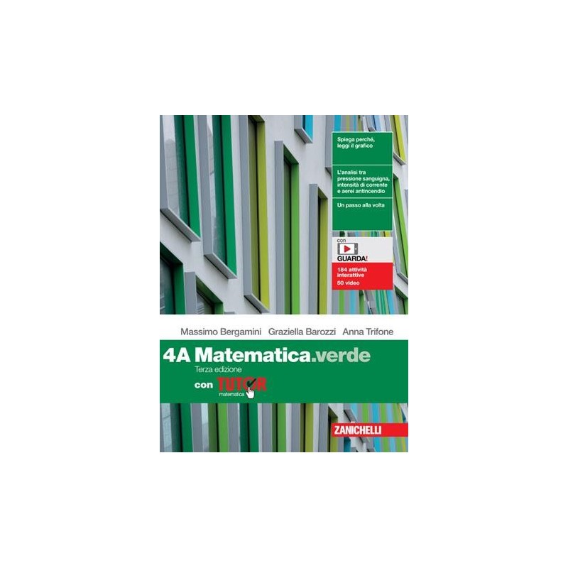 MATEMATICA.VERDE. CON TUTOR VOL. 4A + 4B