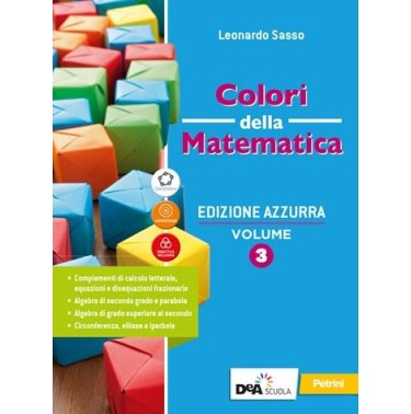 COLORI DELLA MATEMATICA EDIZIONE AZZURRA VOLUME 3 + QUADERNO + EBOOK - ISBN: 9788849423730