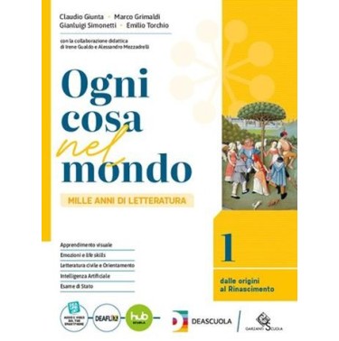 OGNI COSA NEL MONDO+ANTOLOGIA DELLA DIVINA OMMEDIA+SCRIVERE E PARLARE - ISBN: 9791254551325