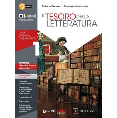 TESORO D. LETTERATURA 1 + SCRITTURA CONF - ISBN: 9788809985834
