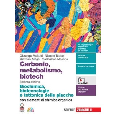 CHIMICA METABOLISMO BIOTECH BIOCHIMICA E BIOTECNOLOGIE TETTONICA DEL - ISBN: 9788808473738