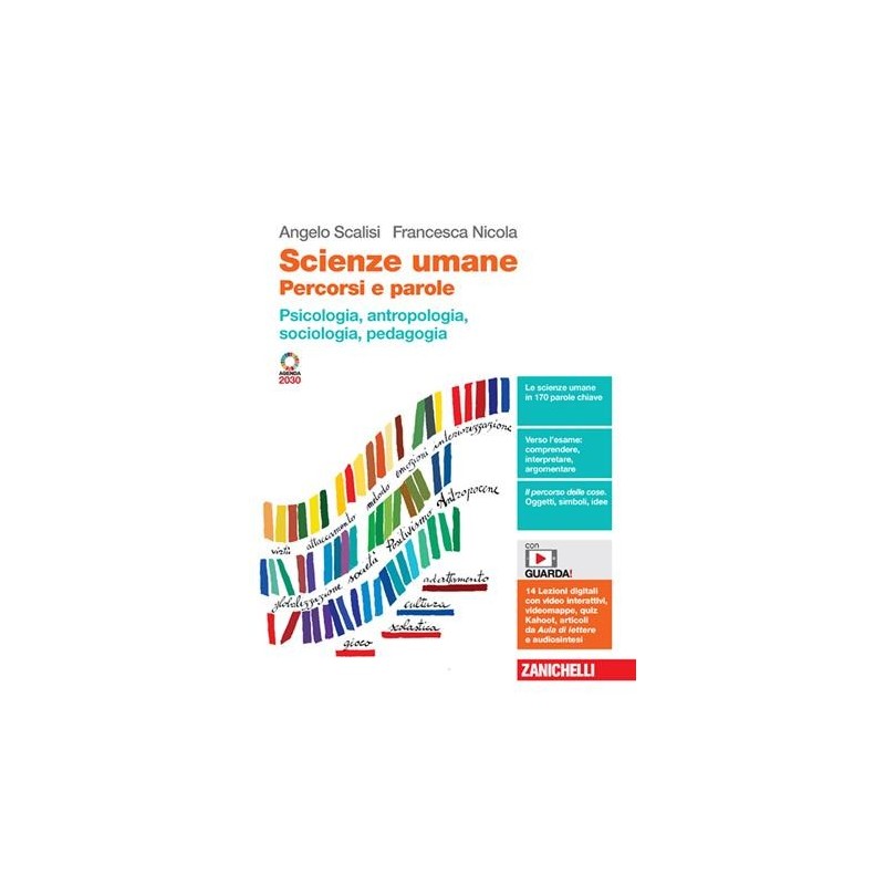 SCIENZE UMANE PSICOLOGIA ANTROPOLOGIA SCOCIOLOGIA PEDAGOGIA - ISBN: 9788808492258