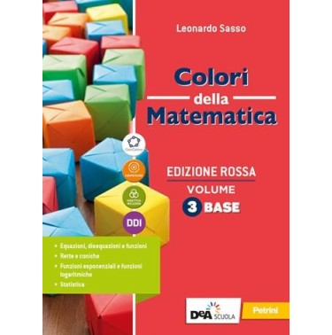 COLORI DELLA MATEMATICA ROSSA VOL. 3 BASE + QUAD. OPERATIVO3 + EBOOK - ISBN: 9788849424621