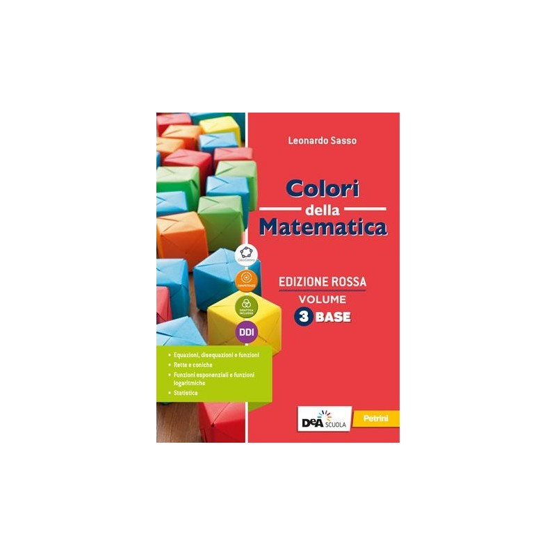 COLORI DELLA MATEMATICA ROSSA VOL. 3 BASE + QUAD. OPERATIVO3 + EBOOK - ISBN: 9788849424621