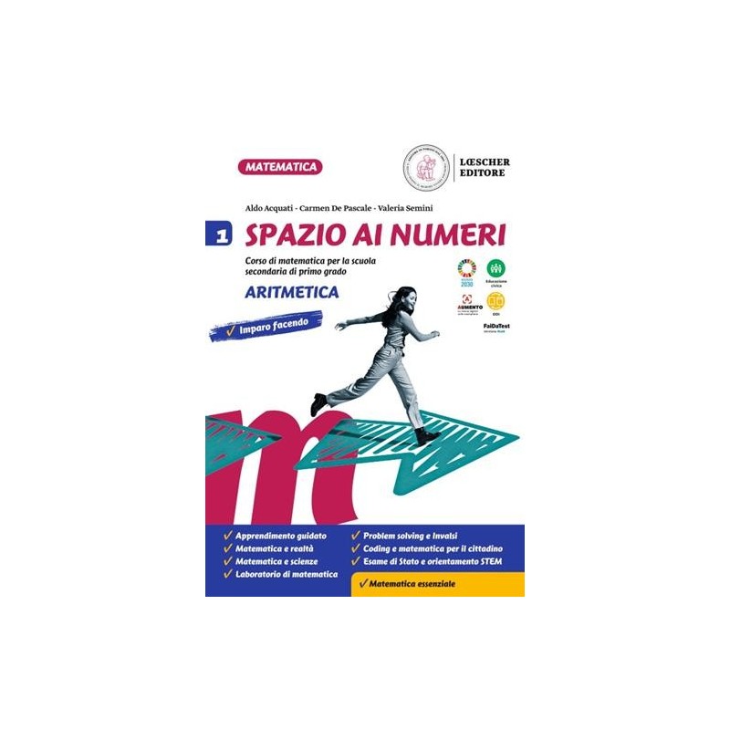SPAZIO AI NUMERI V.1 ARIT + GEO - ISBN: 9788858336601