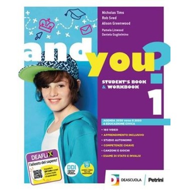 AND YOU? STUDENT'S BOOK & WORKBOOK 1 + EASY EBK 1 (SU DVD) + EBK - ISBN: 9788849423884