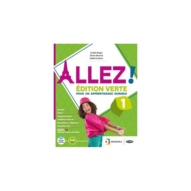 ALLEZ! EDITION VERTE LIVRE DE L'ELEVE ET CAHIER 1 + ARSENE LUPIN + EB - ISBN: 9788853022578