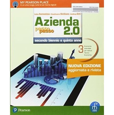 AZIENDA PASSO PASSO 2. 0 2 BIENNIO 3 VOL + PIANOCONTI + VERSOESAM - ISBN: 9788861603066