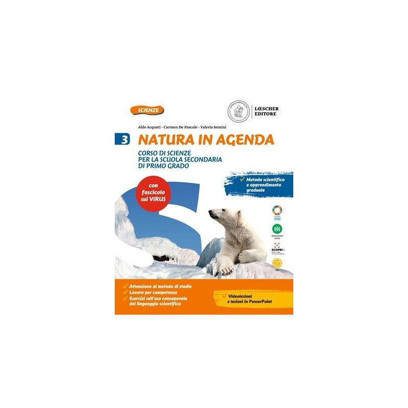 NATURA IN AGENDA 3 + FASCICOLO VIRUS - ISBN: 9788858340424