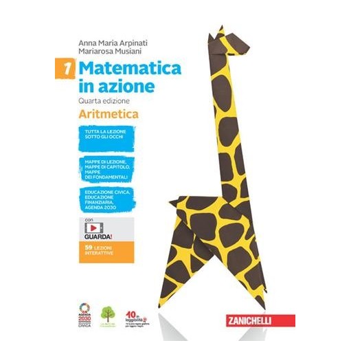 MATEMATICA IN AZIONE VOL.A + B + FASCICOLO VOL. 1 - ISBN: 9788808620378