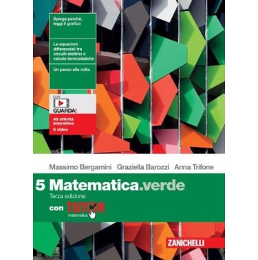 MATEMATICA. VERDE VOL. 5 + TUTOR - ISBN: 9788808122506