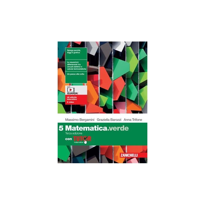 MATEMATICA. VERDE VOL. 5 + TUTOR - ISBN: 9788808122506