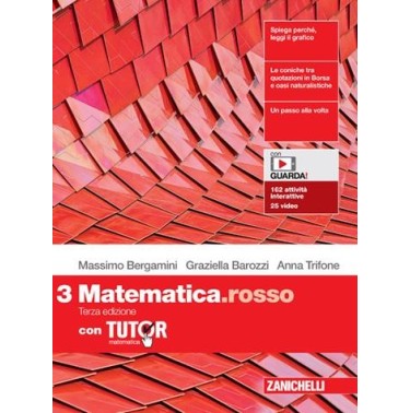 MATEMATICA.ROSSO VOL. 3 + TUTOR - ISBN: 9788808351456