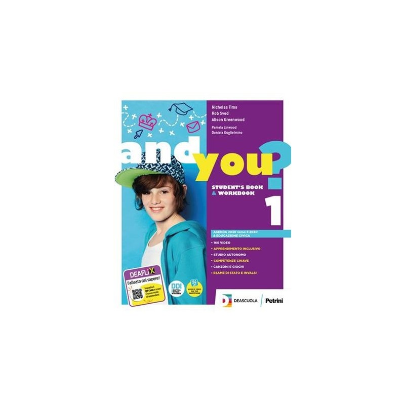 AND YOU? STUDENT'S BOOK & WORKBOOK 1 + EASY EBK 1 (SU DVD) + EBK - ISBN: 9788849423884