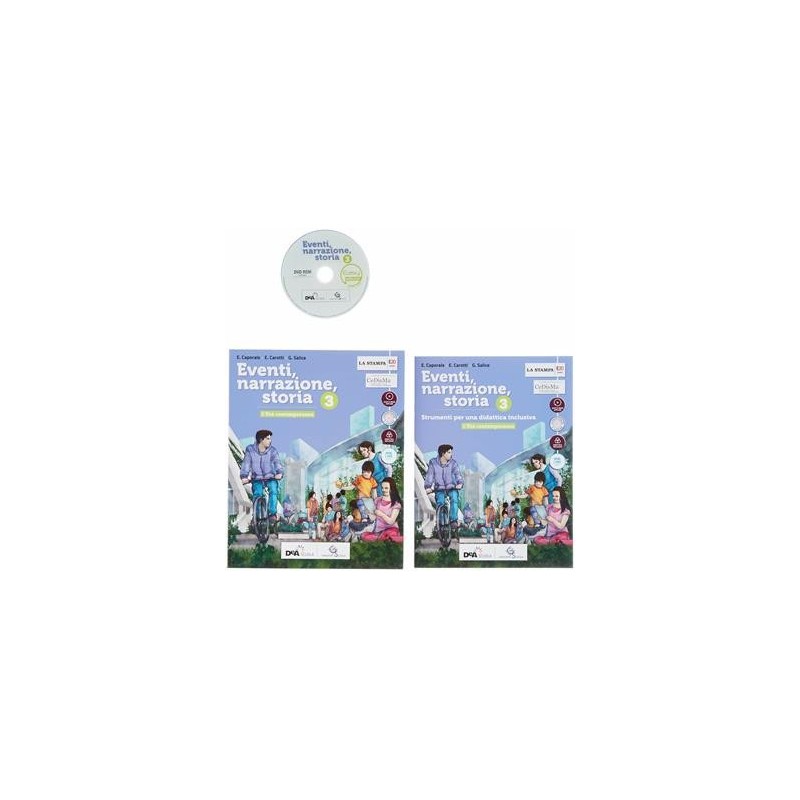 EVENTI, NARRAZIONE, STORIA 3 + DIDATTICA + EBOOK - ISBN: 9788869645150