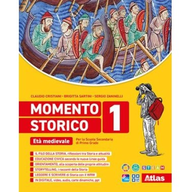 MOMENTO STORICO VOL. 1 ETA' MEDIEVALE + STORIA ANTICA + ED. CIVICA - ISBN: 9788826824895