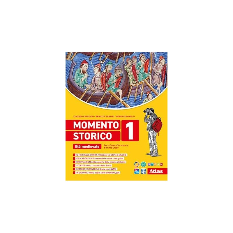 MOMENTO STORICO VOL. 1 ETA' MEDIEVALE + STORIA ANTICA + ED. CIVICA - ISBN: 9788826824895