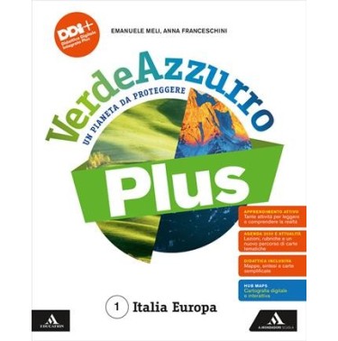 VERDEAZZURRO PLUS 1 + ATLANTE + REGIONI ITALIA - ISBN: 9791220422048