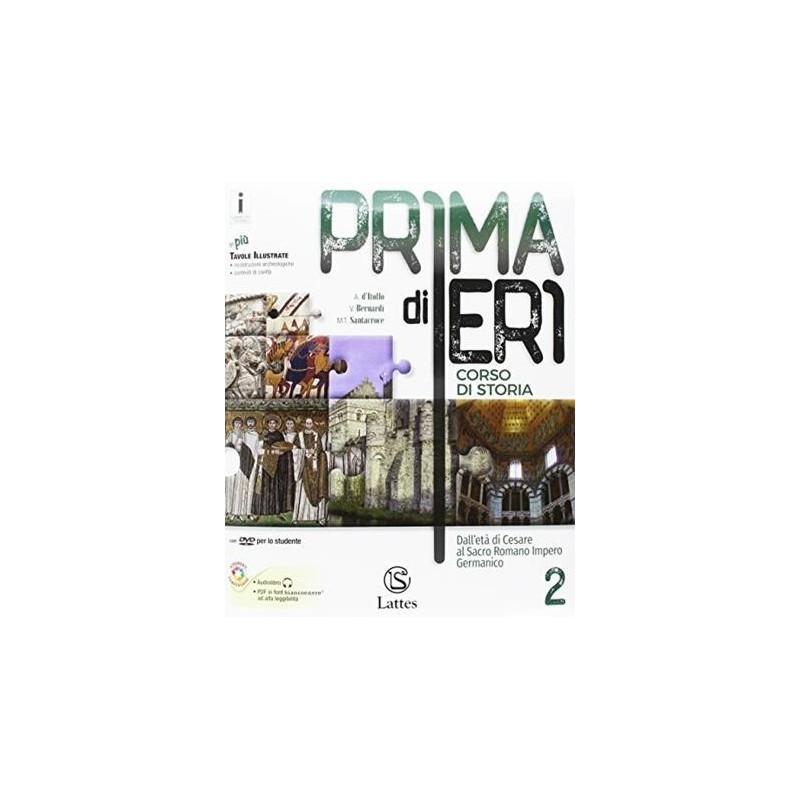 PRIMA DI IERI 2 + DVD + CARTE STORICHE + TAVOLE + MI PREPARO X L'INTER - ISBN: 9788869172298