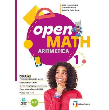 OPEN MATH ED. TEMATICA-ARITMETICA + GEOMETRIA + STRUMENTI + B - ISBN: 9791255312215