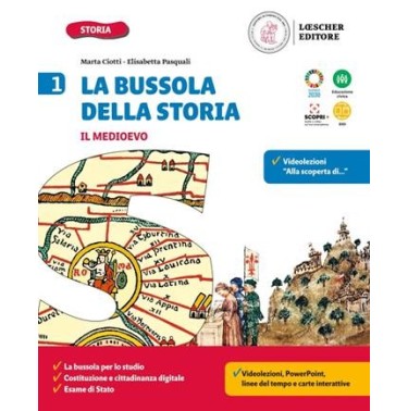 LA BUSSOLA DELLA STORIA 1 + QUADERNO + STORIA A COLPO D'OCCHIO - ISBN: 9788858339404