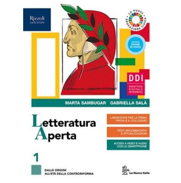 LETTERAT. APERTA 1 VOL + FASC + CONT. ESSENZ. + FA - ISBN: 9788830204577